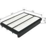 Vzduchový filtr BOSCH F 026 400 225 – Hledejceny.cz