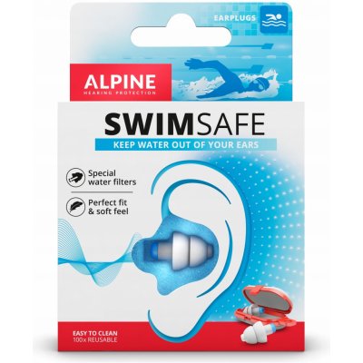 Alpine SwimSafe Špunty do uší 2 ks – Hledejceny.cz