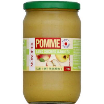 Monoprix Jablečné pyré bez přidaného cukru 710 g – Zboží Dáma