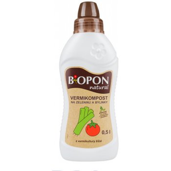 Bopon Natural Vermikompost na muškáty a balkonové rostliny 500 ml