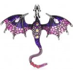 Amparo Miranda brož Dráček BD01 Fialová – Zboží Mobilmania