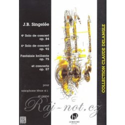 Singelee, J.B. Solos de concert / tenorový saxofon + klavír