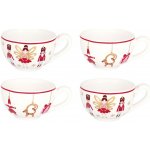 GREEN GATE Vánoční ozdoba Xmas gold mix set 4 ks bílá barva porcelán – Hledejceny.cz