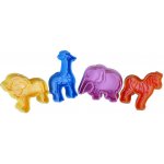 Sada vykrajovátek zvířátka – Žirafa, zebra, lev a slon (4 ks) – Hledejceny.cz