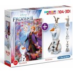 Clementoni Supercolors 3D model Frozen 104 dílků – Sleviste.cz