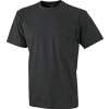 Pánské Tričko James & Nicholson pánské tričko Round-T Pocket JN920 černá