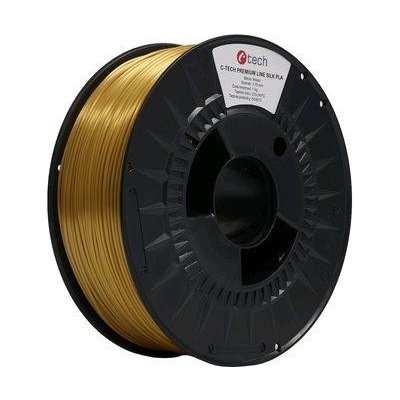 C-Tech Premium Line Silk PLA, mosaz, 1,75 mm, 1 kg, 3DF-P-SPLA1,75-BRASS – Zboží Živě