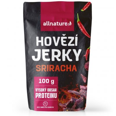 Allnature Beef Sriracha Jerky 100 g – Zboží Dáma