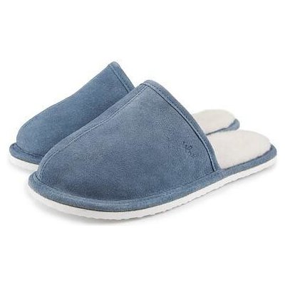 Vlnka Tom kožené s ovčí vlnou modrá – Zbozi.Blesk.cz