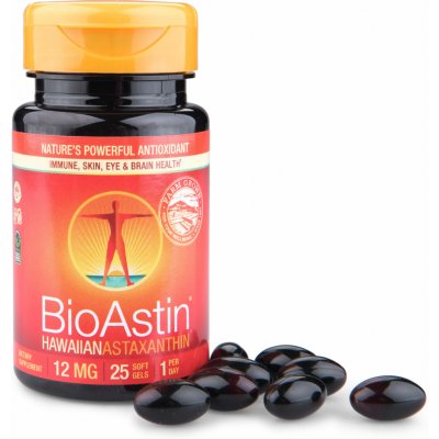 Nutrex Hawaii BioAstin Havajský astaxanthin 12 mg 25 kapslí – Hledejceny.cz