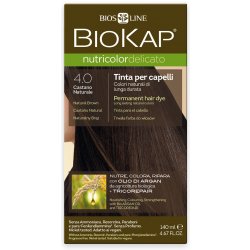 Biokap NutriColor Delicato barva na vlasy 4.00 hnědá přirozená 140 ml