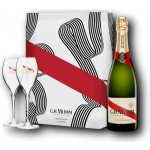G.H. Mumm Cordon Rouge Brut 12,5% 0,75 l (dárkové balení 2 sklenice) – Zboží Dáma