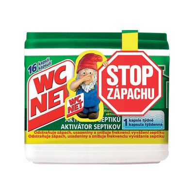 WC NET aktivátor septiků, 16 kapslí, 288 g – Sleviste.cz