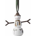 KÄHLER Vánoční ozdoba Hammershøi Christmas Snowboy 7 cm bílá barva porcelán – Zboží Dáma