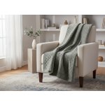 Mybesthome přehoz na křeslo DITA stříbrná 70 x 160 cm – Hledejceny.cz