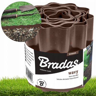 BRADAS Obruba záhonů hnědá, 9m, 20cm COLOUR BOX BR-OBFB 0920 – Zbozi.Blesk.cz