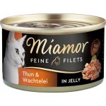 Miamor Feine Filets tuňák & křepelčí vejce 100 g – Hledejceny.cz