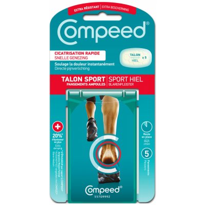 Compeed náplast na puchýře sportovní pata 5 ks – Hledejceny.cz