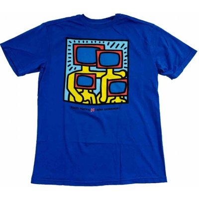 triko ALIEN WORKSHOP Haring Tv Family Buzz Blue Modra MODRA