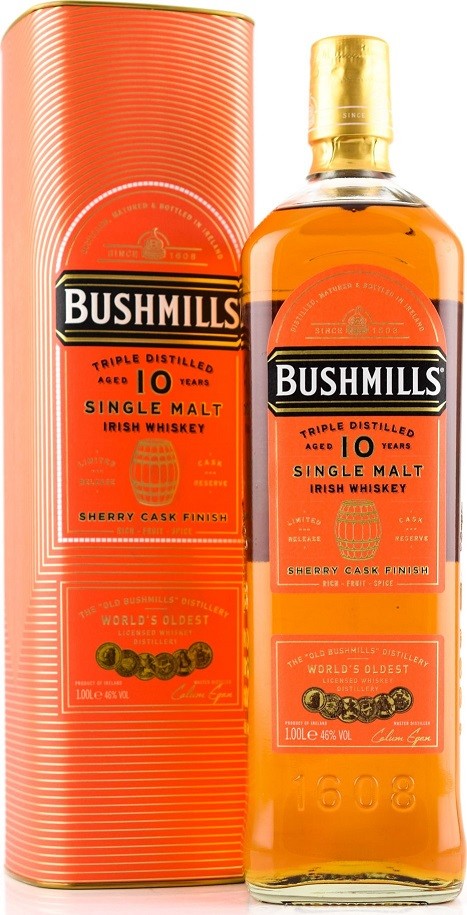 Bushmills Sherry Cask 10y 46% 1 l (tuba)