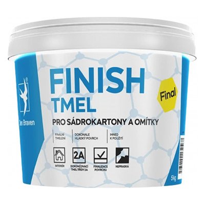 Finish tmel na sádrokarton 5 kg Den Braven – Zboží Mobilmania