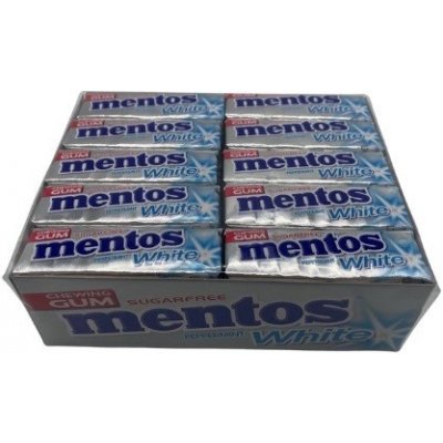 Mentos Sugarfree Chewing Gum Peppermint White Karton 40 x 13,5g – Zbozi.Blesk.cz