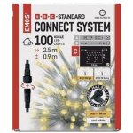 Emos D1CN01 100 LED Standard blikající rampouchy 2,5 m venkovní teplá studená bílá – Zboží Dáma