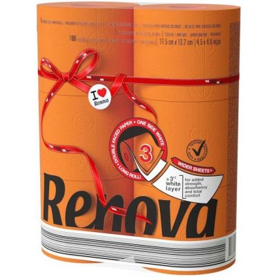 RENOVA Maxi oranžový 3-vrstvý 6 ks – Zboží Mobilmania