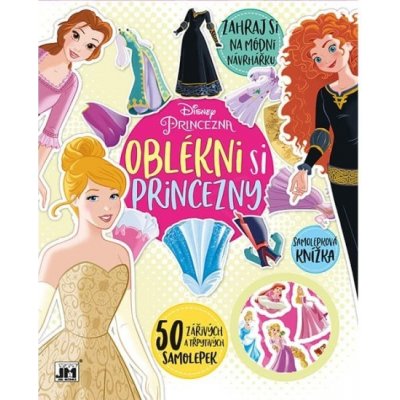 Samolepková knížka Oblékni si Disney Princezny