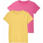 esmara Dívčí triko, 2 kusy růžová/žlutá – Sleviste.cz