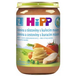 HiPP BIO zelenina s těstovinami a kuřetem 220 g