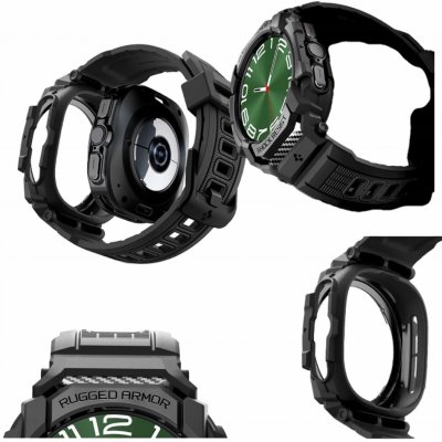 Spigen Rugged Armor Pro, matte black - Samsung Galaxy Watch Ultra ACS08427 – Zboží Živě