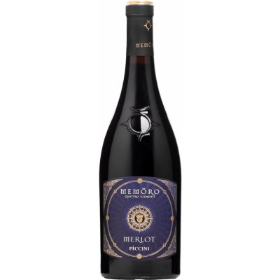Piccini Memoro Quattro Elementi Merlot 13,5% 0,75 l (holá láhev) – Hledejceny.cz