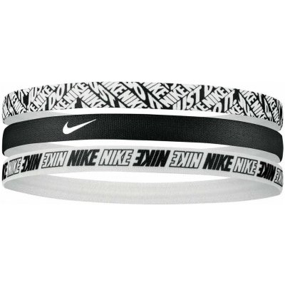 Nike Printed Hairbands 3PK Černý – Hledejceny.cz