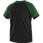 CANIS tričko s krátkým rukávem OLIVER černo-zelené