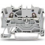 WAGO Svorka 2001-1201 2vodičová průchozí, boční a středový popis, na DIN lištu 35 × 15 a 35 × 7,5, Push-in CAGE CLAMP®, 1,50 mm², šedá 2001-1201 – Sleviste.cz