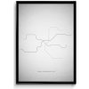 Prague underground map 30 × 40 cm