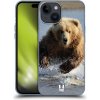 Pouzdro a kryt na mobilní telefon Apple Pouzdro Head Case Apple iPhone 15 DIVOČINA – GRIZZLY