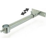 Držák stožáru o průměru 48mm - výsuvný, vrchní část 40cm - žárový zinek – Hledejceny.cz