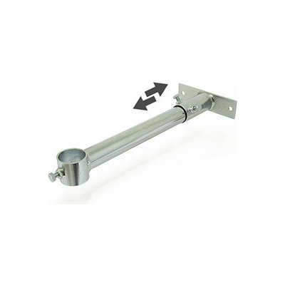 Držák stožáru o průměru 48mm - výsuvný, vrchní část 40cm - žárový zinek – Hledejceny.cz