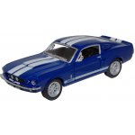Kinsmart Ford Mustang Shelby GT-500 1967 modrý 1:38 – Sleviste.cz