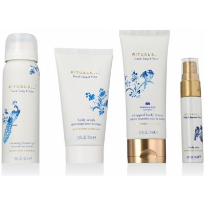 Rituals Amsterdam Collection parfémovaný sprej na tělo a vlasy 20 ml + tekuté mýdlo na ruce 110 ml + sprchová pěna 50 ml + tělový krém 70 ml – Sleviste.cz