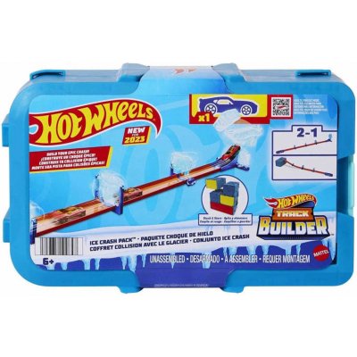 Hot Wheels Ice Crash set drah se závodními doplňky a autíčkem – Sleviste.cz