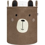 SIPO Koš XL Premium Medvídek uzavíratelný hnědý 63 L – Zboží Dáma