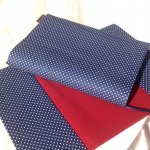 Obal na knihu Puntíky na tm.modré/červená M1096-Light – Zboží Dáma