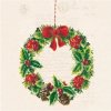 Ubrousek na decoupage Ubrousky na dekupáž Christmas Wreath 1 ks