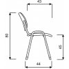 Alba židle ISO plast