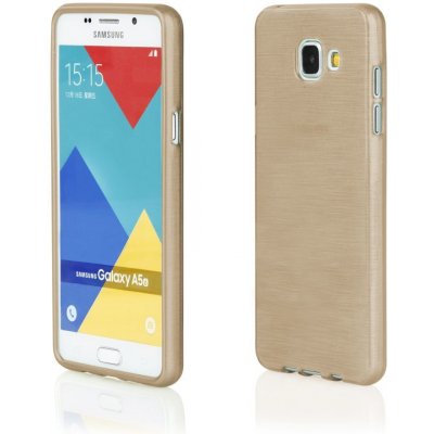 Pouzdro EGO Mobile Samsung A310 A3 - "METALLIC JELLY COVER" - zlaté