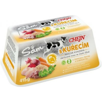Chejn Sam Adult Dog kuřecí 415 g – Zboží Mobilmania