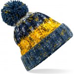 Beechfield s bambulí Corkscrew beanie B486 námořní modrá-žlutá – Hledejceny.cz